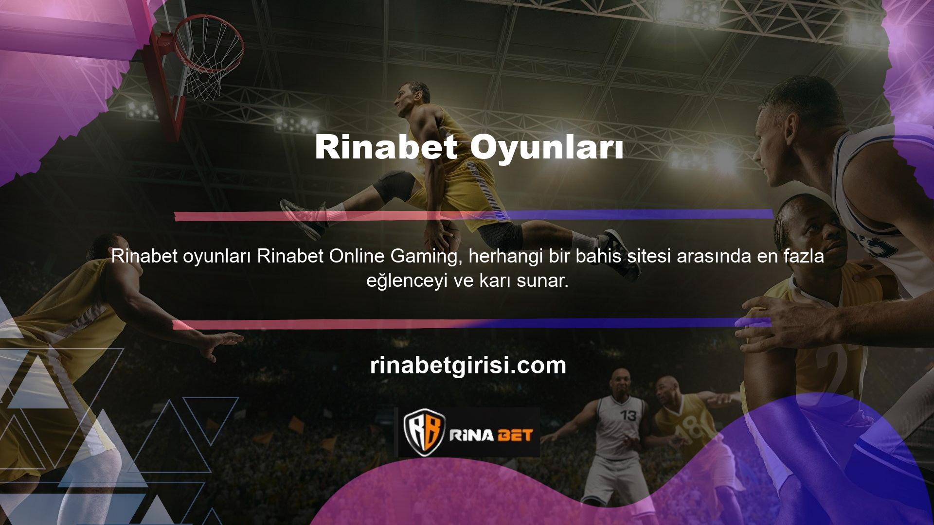 Çevrimiçi bahis sitesi Rinabet bir bahisçi olarak, canlı oyunların rekabetçi, eğlenceli ve karlı olmasını bekleyebilirsiniz