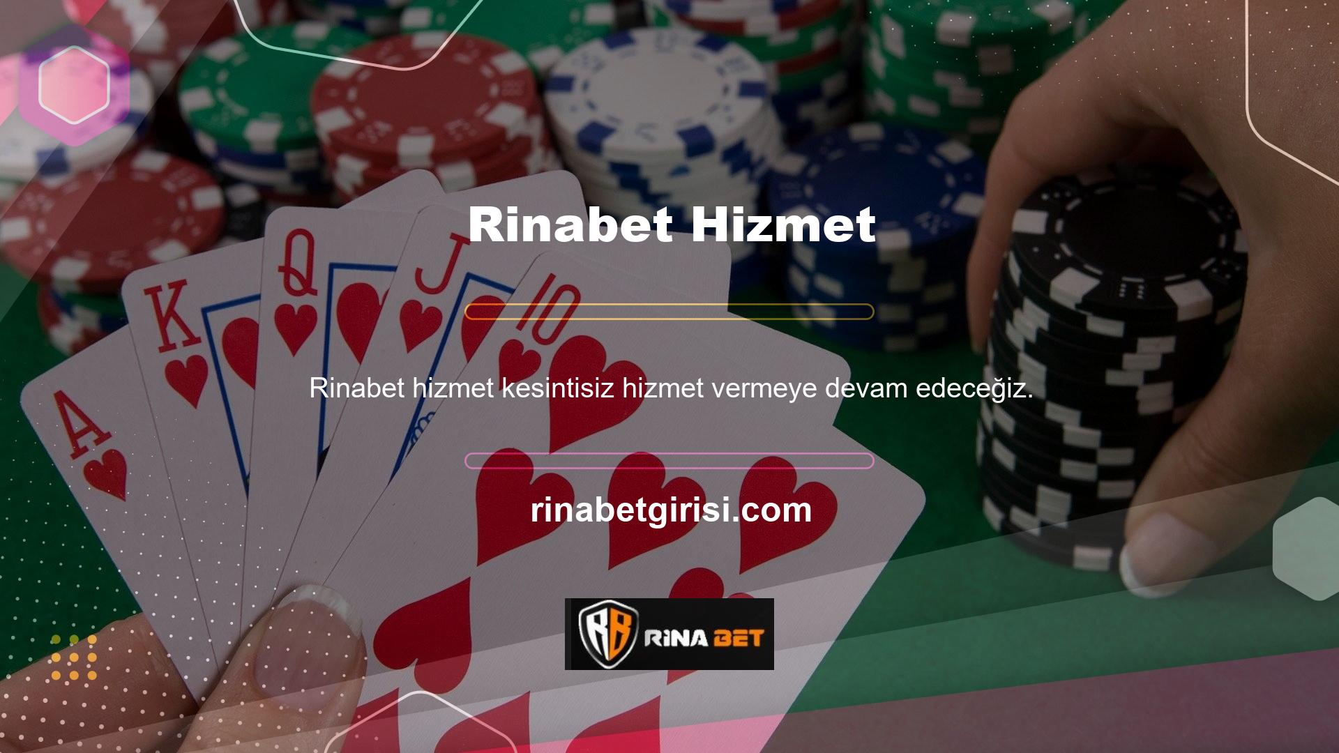 Rinabet bahis sitesine internet bağlantısı olan herhangi bir kanaldan erişin ve hayallerinize daha da yaklaşmak için canlı casinoda ve canlı sporlarda bahis yapmaya devam edin