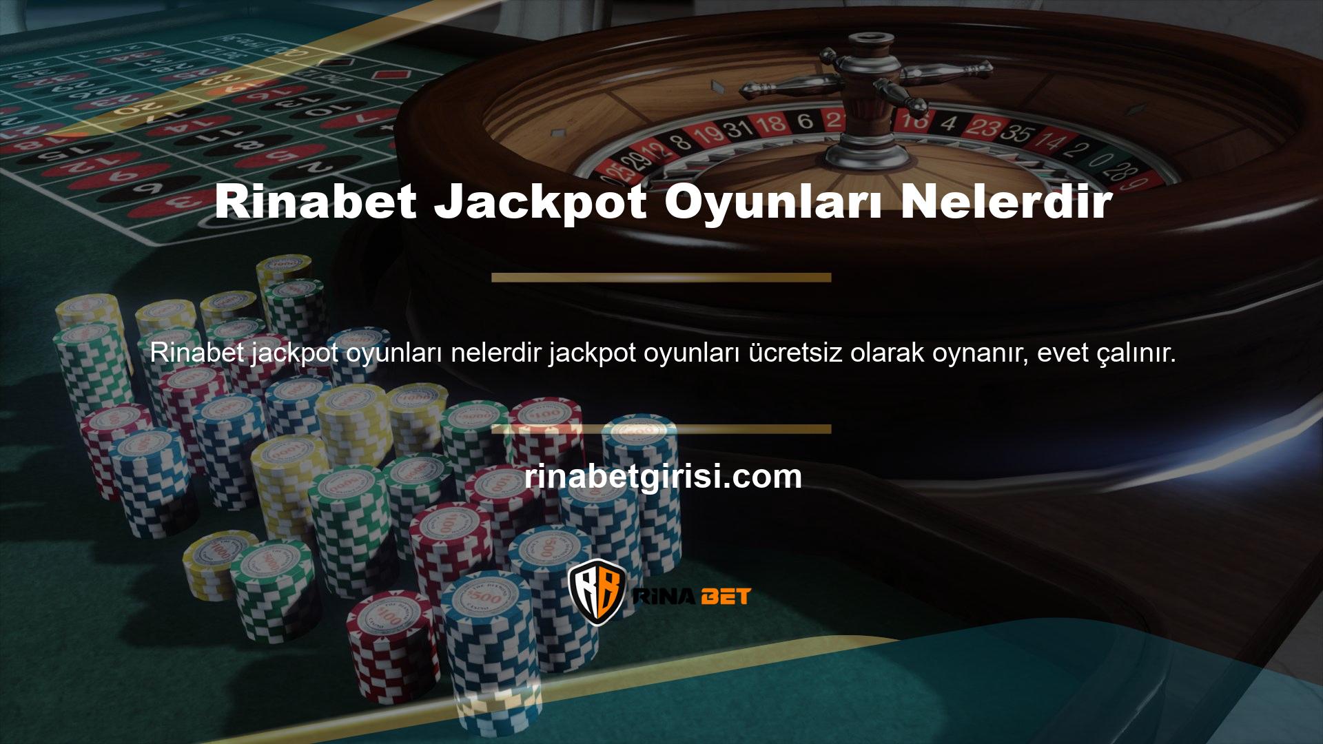 Oyun listesini görmek için sağ üst köşeye gidin ve Jackpot sekmesine tıklayın